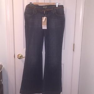 Burberry NEW wide bootcut jeans. Size 10